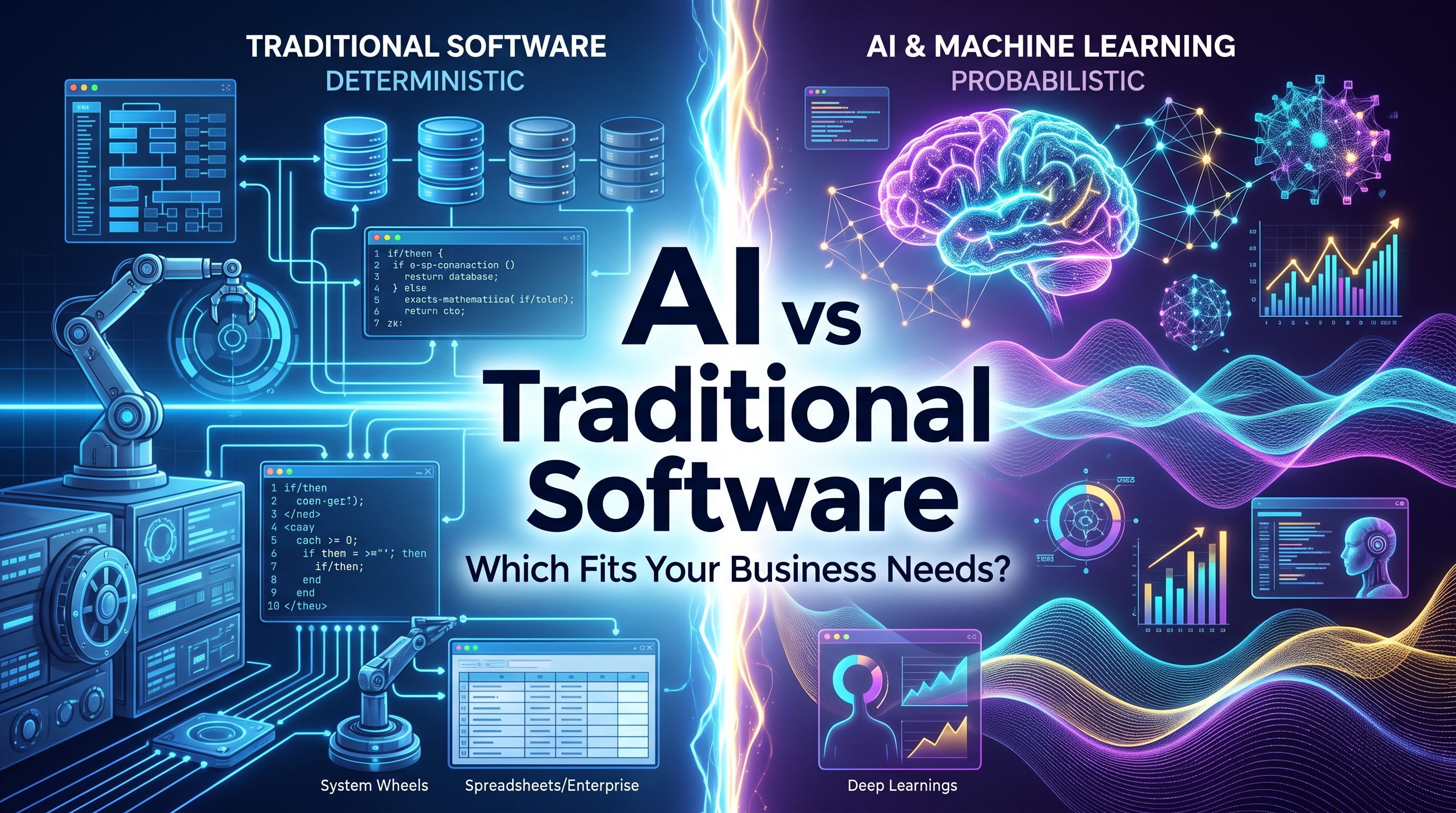 AI vs Traditional Software for Business: Key Differences